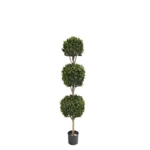 artificial Triple Ball Boxwood, fake topiary tree