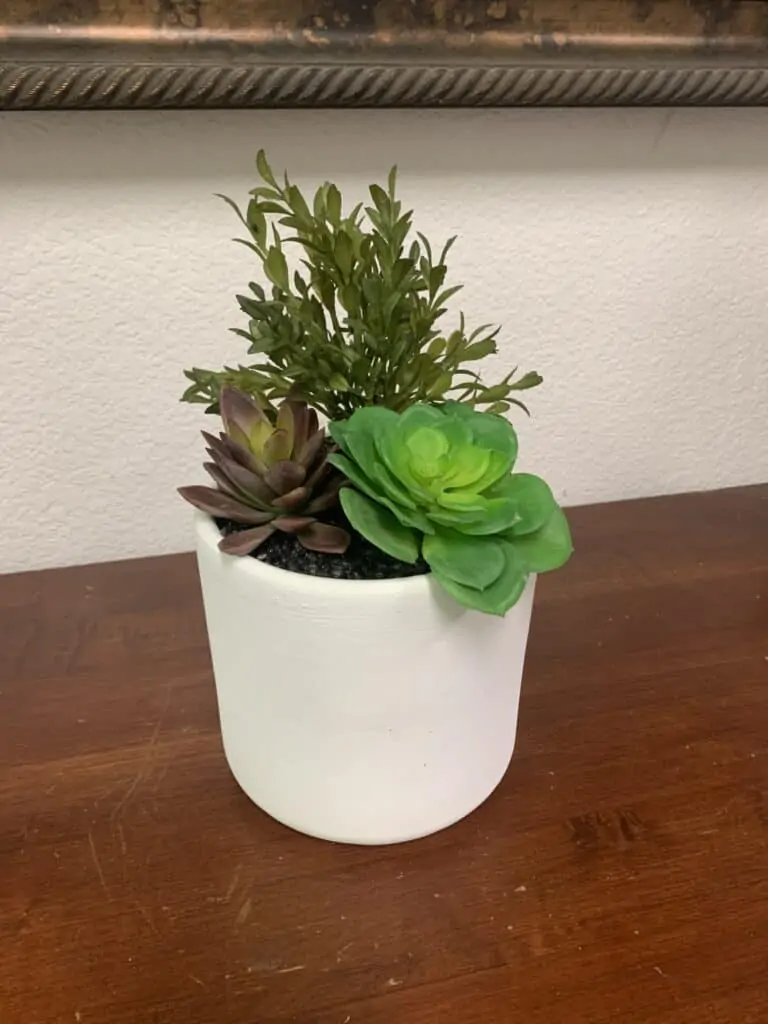 artificial succulents in 6inch bowl