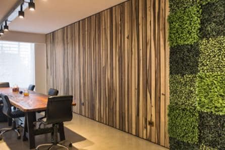 indoor artificial green wall, Installing an artificial green wall