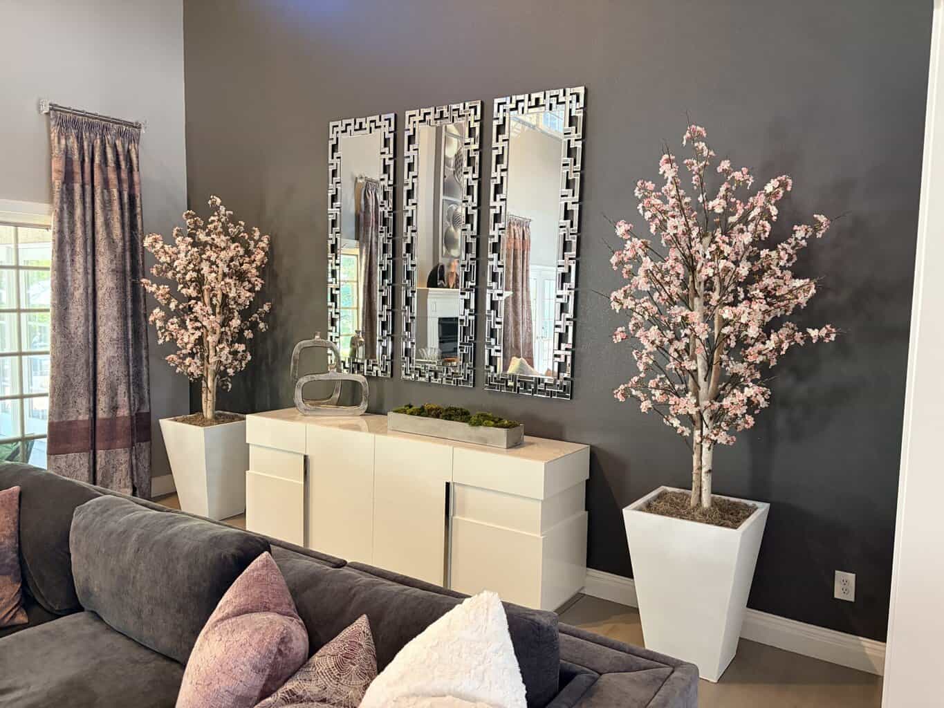 artificial cherry blossom trees