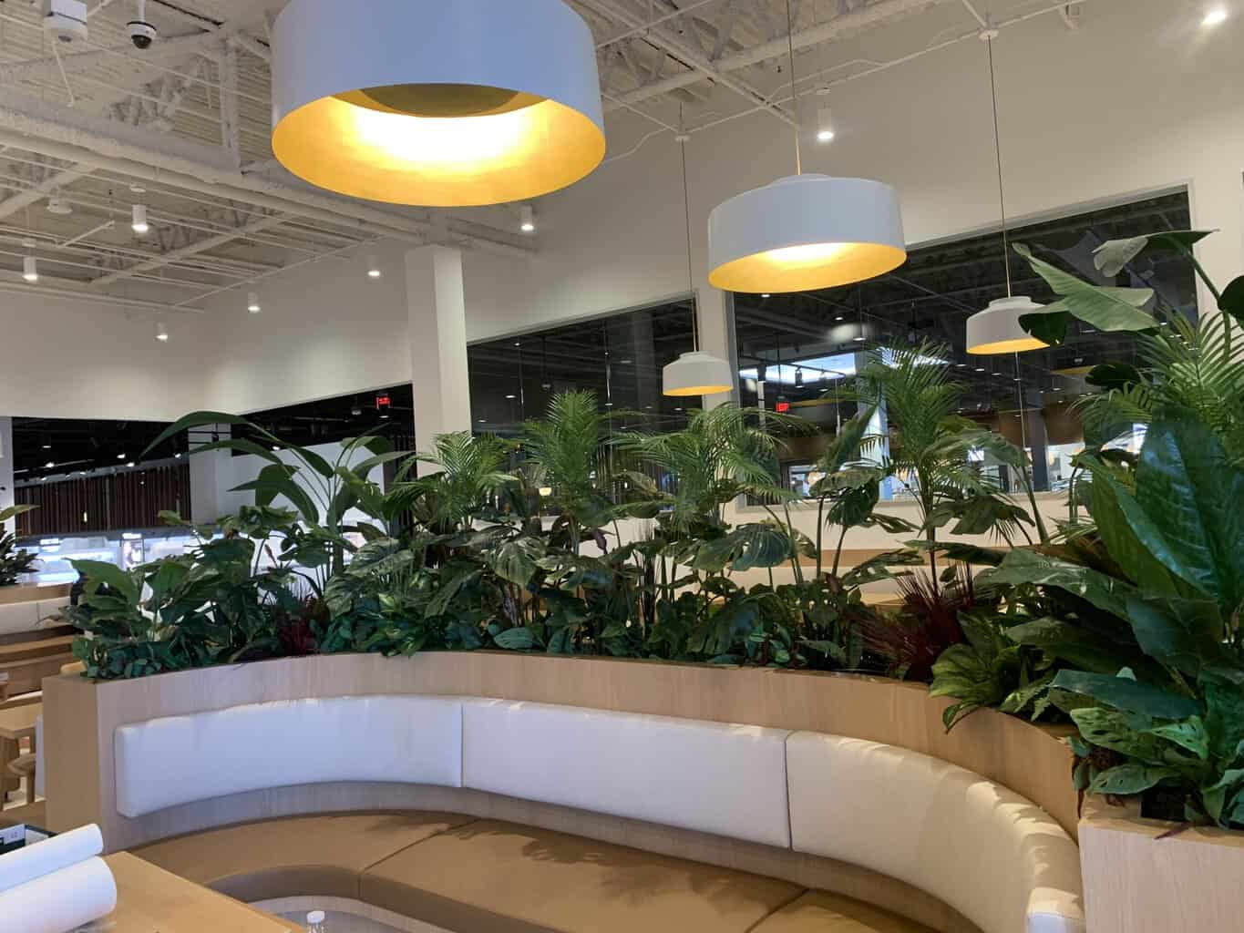 Artificial Plants in restaurant